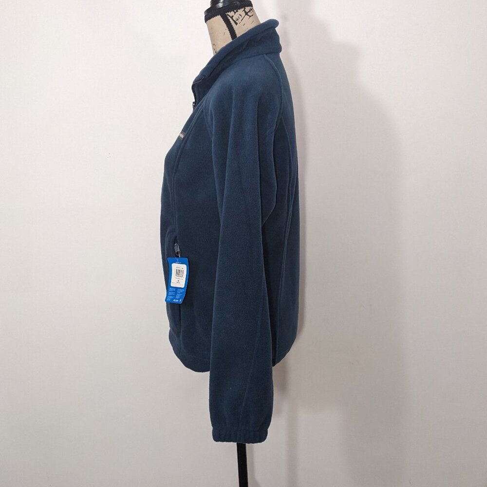 NWT Columbia Womens Full Zip Fleece Jacket Blue Teal  Pockets Sweatshirt M - Picture 7 of 13
